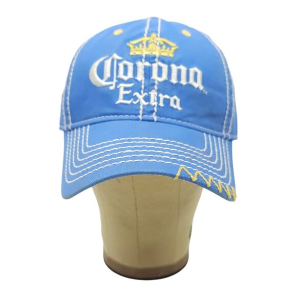 Corona Extra Strapback Cap Hat Beer Brew Embroidered Logo Trucker Baseball - Picture 13 of 14